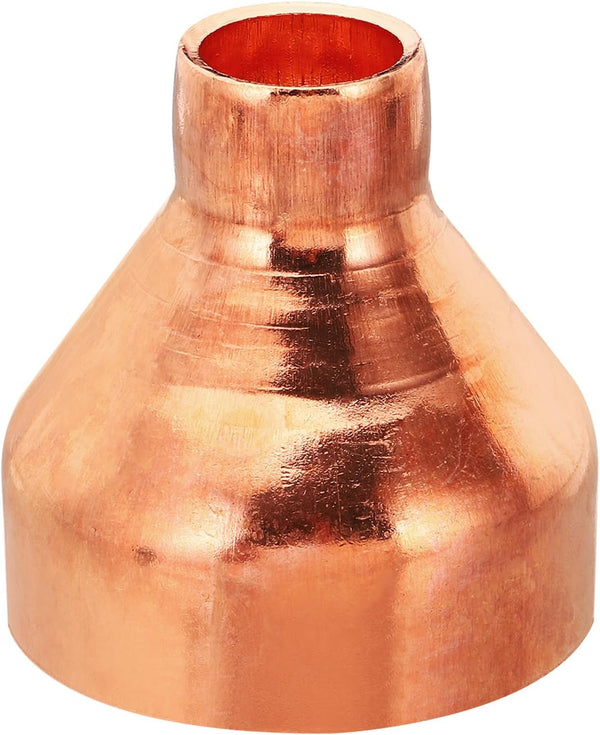PATIKIL 2 1/8" to 3/4" ID Copper Reducer, 99.9% Pure Copper Reducing Coupling with Sweat Solder Connection