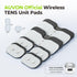 TX6224, 12-Pack 2 AUVON Official Wireless TENS Unit Electrode Pads Only Compatible with AUVON Wireless TENS Device