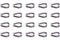 Penta Angel M6 304 Stainless Steel 7/32" - 1/4" Diameter Wire Rope Cable Thimbles, 20PCS (M6)