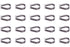 Penta Angel M6 304 Stainless Steel 7/32" - 1/4" Diameter Wire Rope Cable Thimbles, 20PCS (M6)