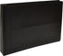 GOLD SEAL 7 Ring Executive Check Binder, Black Textured Premium Leatherette Cover, 600 Check Capacity for 9 x 13"