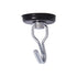 Master Magnetics Black 7580 Magnetic Hook Organizer, Rotating Swing Hook, 65 lb Pull Force