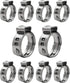 PUDS0058-10 Oetiker Style Pinch PEX Cinch Clamps, 5/8 Inch, Stainless Steel Material