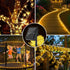 2 Pack IP65 39FT 100LEDs LairtPOW Solar Rope Light Waterproof Outdoor LED Solar Outdoor Lights for Party Garden Yard