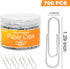 Medium Paper Clips,Paper Clip Medium Size,700 Pcs Clips Office Supplies for Paperwork Ideal for Home, School and Teacher Supplies. by Jicsetk