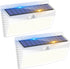 2 Pack 368 LED Solar Motion Sensor Lights Outdoor, Solar Fence Lights