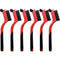 6-Pack Nylon Cleaning Brushes - Non-Scratch Nylon Bristles for Delicate Surfaces &