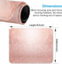 Rose Gold Square Mouse Pad, 9.5" x 7.9", Pink for Notebooks with Non-Slip Rubber Base