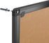 VIZ-PRO Cork Bulletin Board 36 X 24 Inches, Cork Notice Board with Black Aluminium Frame