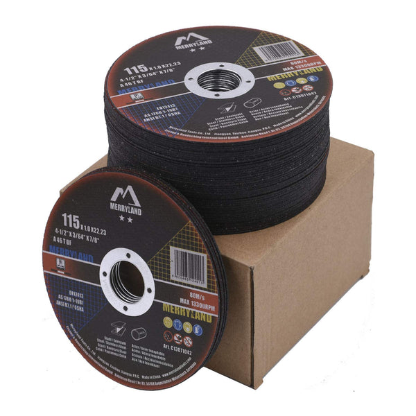 Merryland Cut Off Wheel 4 1/2 Inch for Angle Grinder, Ultra Thin Metal Cutting Wheel 50 Pack, Iron Stainless Steel Disc
