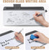SELEAD Desktop Glass Whiteboard - Small Dry Erase Board with Organizer, Markers, Eraser, Holder for Home, School, Office