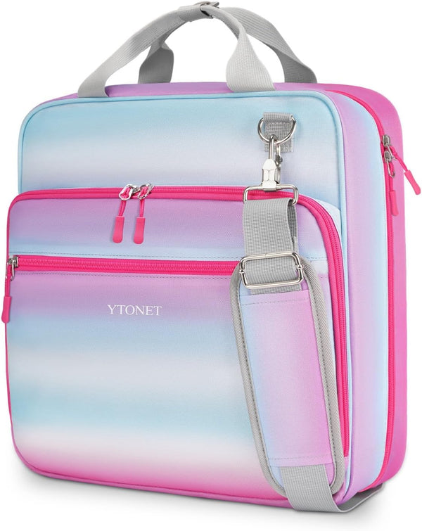 Ytonet Zipper Binder 3 Ring, 3 Inch Binder with Zipper, Fits 15.6 in Laptop, 600 Page Multi-Pocket Organizer