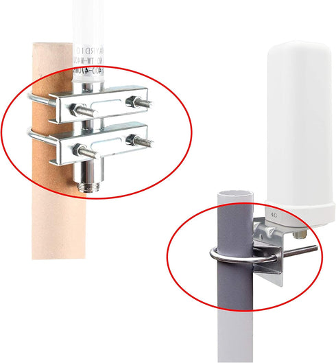 Chaowei U Bolts, 2 pcs Magnetic Stainless Steel Hardware for Outdoor WiFi Antenna Mounting Bracket, 4G LTE, Ham Radio