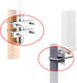 Chaowei U Bolts, 2 pcs Magnetic Stainless Steel Hardware for Outdoor WiFi Antenna Mounting Bracket, 4G LTE, Ham Radio