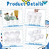 6 Pack 6 Classroom Caddy with Handle Plastic Storage Caddy Organizer with Compartments Drink Cup Caddies Holder