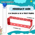 2 Sets Test Tubes with Rack, Clear Plastic with Caps and 6 Holes Holder for Scientific Experiments