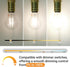 A19 E26 Dimmable Bulb, 4W(40 Dimming Bulbs 400lm, 5000K Bulb 6 Pack Base Edison LED Watt Equivalent) Stepless Light