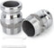 TAISHER 2PCS Aluminum Cam & Groove Hose Fittings, 1-1/2" Plug x 1-1/2" NPT Male, Global Type F