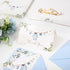 50 Pack Whaline Baby Shower Thank You Cards Boxed Blue Cloth Note Card with Envelopes Stickers Greeting Blank Cards