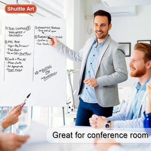 Shuttle Art Dry Erase Markers, 120 Pack Black Whiteboard Markers with 2 Erasers, Chisel Tip for Writing on Whiteboards