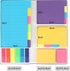 CCINEE Sticky Notes Set, 402 Pcs Colored Divider Self-Stick Notes Pads for Planner, School & Office Supplies