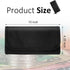 Money Organizer Wallet for Cash with 8 Zippered Pockets, Multipack Cash Bill Organizer Envelope for Budgeting - Black