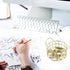 Gold Paper Clip Holder, Mesh Desk Accessories, Metal Dispenser Organizer for Small Office Supplies, 2PCS
