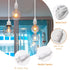 14.8ft Extension Hanging Lantern Cord Cable - White Pendant Lighting with Plug-in Cord and On/Off Switch,DIY with Lamp