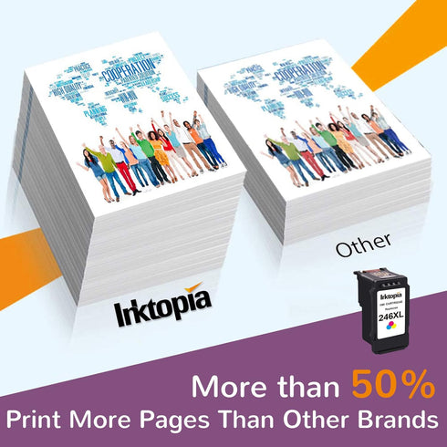 Inktopia Compatible Ink Cartridge Replacement for Canon 246XL CL 246 XL for PIXMA Printers