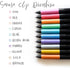 Zebra Pen Sarasa Clip Decoshine Retractable Gel Pen, 0.5mm Fine Point, Assorted Metallic Gel Ink, 9-Pack (49009)