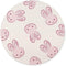 Pink Rabbits Non-Slip Rubber Round Mouse Pad - Applies to Games, Home, School, Office