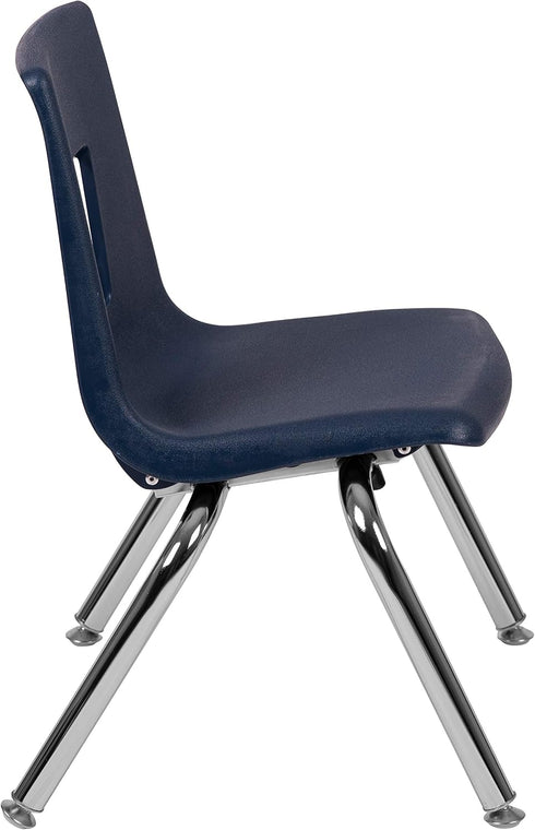 EMMA 12-inch + OLIVER Navy Student Stack School Chair