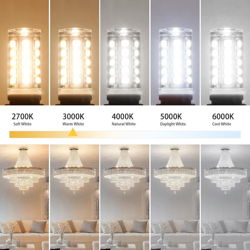 G9 Bulb Dimmable 3W, T4 G9 4W 40 2700k 120V Pack 12 LED Replacement for Watts Halogen, Soft Warm White, Chandelier