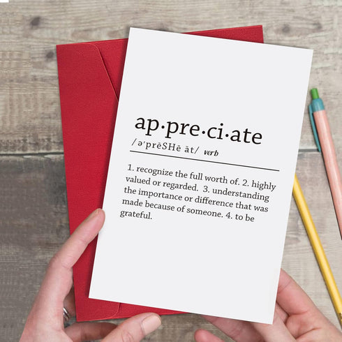 Charming Appreciation Greeting Card - Perfect Thank You Card for Any Occasion
