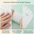 OHEETU 100PCS (11.8 9.8 Inch) White Pre-Cut Gauze Face Masks Soft Net Facial Pads DIY Skin Care for Spa Salon x