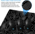 Black Topographic Map Extended Large Mouse Pad, XXL Gaming Desk Mat, 31.5x15.7inch with Stitched Edge for Home Office