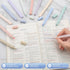 YISAN Aesthetic Pastel Highlighter Pens, 12 Colors Double Tip Bible Highlighters and Pens No Bleed 70924