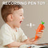 Snugeasy 60-Second (1PCS) Carrot Recorder Pen, Voice Recording Pen for Kids, Smooth-Writing Ballpoint Pens, Learning