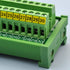 Electronics-Salon DIN Rail Mount 30 Position Screw Terminal Block Distribution Module, 24A / 400V