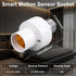 Generic E26/E27 Motion Sensor Light Socket Adapter, Screw-in Light Sensor Sockets for Automatic Control On/Off, Auto