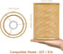 E27 5.46 Inch Angoily Rattan Lamp Shade for Table Lamps Natural Woven Vine Manzhu Lampshade Cylinder Small Rattan Lamp