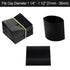 Black Shrink Bands, 200 Pieces Heat Shrink Wrap Sealer for Bottles, 65x60 mm [Compatible Diameter Range: 1 1/4” – 1