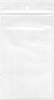 Plymor 3" x 5" Reclosable Plastic Bags (Case of 1,000) - 2 Mil with Hang-Hole Zipper
