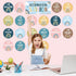Boho Affirmation Station Bulletin Board Set Rainbow Positive Bulletin Board for Classroom Decorations Motivational