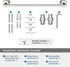 Amerock BH3609326 Chrome Towel Bar, 18 in (457 mm) Towel Rack, Stature Bathroom Towel Holder, Bath Accessories