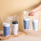 Ubamdom 300 Pack Handle Drinking Poly Bags, Clear Plastic Packaging Bags for Delivery,