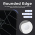 GMKWTL 410mm*310mm, XVX Glass Mouse Pad for Gaming, Black Spider Webs Hard Gaming Mousepad, Professional Large Mouse