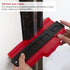LUTER 10 Inch Plastic Contour Gauge | Profile Gauge Measure Ruler for Precise Tiling and Wood Marking (Red)