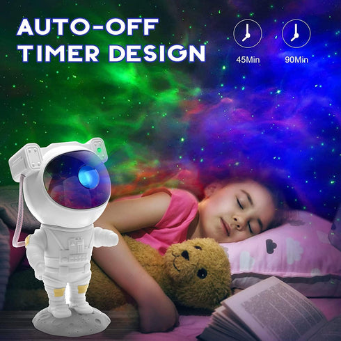 360 8 SFOUR Astronaut Galaxy Projector, Star Projector Night Light with Remote Control & Timer, Rotatable Head, Nebula