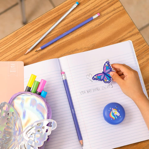 Yoobi #2 Pre-Sharpened Pencils in Cute Pastel Colors - 2 Packs of 24 for School & Office Supplies